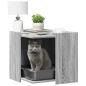 Preview: Katzenklo Grau Sonoma 53x53x51 cm Holzwerkstoff