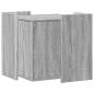Preview: Katzenklo Grau Sonoma 53x53x51 cm Holzwerkstoff