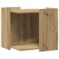 Preview: Katzenstreu Box Umzäunung Artisan-Eiche 53 x 53 x 51 cm