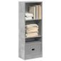 Preview: ARDEBO.de - B?cherregal Betongrau 40x24x109 cm Holzwerkstoff