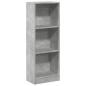 Preview: B?cherregal Betongrau 40x24x109 cm Holzwerkstoff