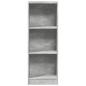 Preview: B?cherregal Betongrau 40x24x109 cm Holzwerkstoff