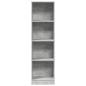 Preview: Bücherregal Betongrau 40x24x143 cm Holzwerkstoff