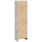 Preview: Bücherregal Betongrau 40x24x143 cm Holzwerkstoff
