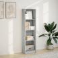 Preview: Bücherregal Grau Sonoma 40x24x143 cm Holzwerkstoff