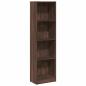 Preview: Bücherregal Braun Eichen-Optik 40x24x143 cm Holzwerkstoff