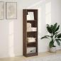 Preview: Bücherregal Braun Eichen-Optik 40x24x143 cm Holzwerkstoff