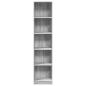 Preview: Bücherregal Grau Sonoma 40x24x176 cm Holzwerkstoff