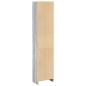 Preview: Bücherregal Grau Sonoma 40x24x176 cm Holzwerkstoff