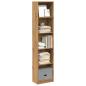 Preview: ARDEBO.de - Bücherregal Artisian Oak 40 x 24 x 176 cm Holzwerkstoff