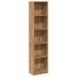 Preview: Bücherregal Artisian Oak 40 x 24 x 176 cm Holzwerkstoff