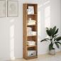 Preview: Bücherregal Artisian Oak 40 x 24 x 176 cm Holzwerkstoff