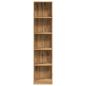 Preview: Bücherregal Artisian Oak 40 x 24 x 176 cm Holzwerkstoff