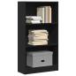 Preview: ARDEBO.de - Bücherregal Schwarz 60x24x109 cm Holzwerkstoff