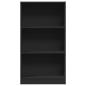 Preview: Bücherregal Schwarz 60x24x109 cm Holzwerkstoff