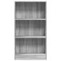 Preview: Bücherregal Grau Sonoma 60x24x109 cm Holzwerkstoff