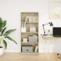 Preview: Bücherregal Sonoma-Eiche 60x24x143 cm Holzwerkstoff