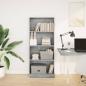 Preview: B?cherregal Betongrau 60x24x143 cm Holzwerkstoff