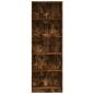 Preview: Bücherregal Räuchereiche 60x24x176 cm Holzwerkstoff