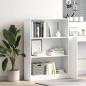 Preview: ARDEBO.de - Bücherregal Weiß 80x24x109 cm Holzwerkstoff