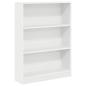 Preview: Bücherregal Weiß 80x24x109 cm Holzwerkstoff