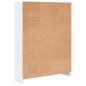 Preview: Bücherregal Weiß 80x24x109 cm Holzwerkstoff
