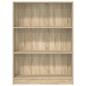 Preview: Bücherregal Sonoma-Eiche 80x24x109 cm Holzwerkstoff