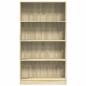 Preview: B?cherregal Sonoma-Eiche 80x24x143 cm Holzwerkstoff
