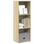 Preview: ARDEBO.de - Bücherregal Sonoma-Eiche 40x30x114 cm Holzwerkstoff