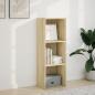 Preview: Bücherregal Sonoma-Eiche 40x30x114 cm Holzwerkstoff