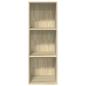 Preview: Bücherregal Sonoma-Eiche 40x30x114 cm Holzwerkstoff