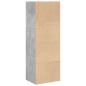 Preview: B?cherregal Betongrau 40x30x114 cm Holzwerkstoff