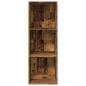Preview: B?cherregal Altholz-Optik 40x30x114 cm Holzwerkstoff