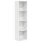 Preview: Bücherregal Weiß 40x30x152 cm Holzwerkstoff