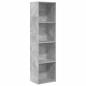 Preview: Bücherregal Betongrau 40x30x152 cm Holzwerkstoff