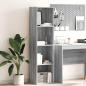 Preview: ARDEBO.de - Bücherregal Grau Sonoma 40x30x152 cm Holzwerkstoff