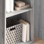 Preview: Bücherregal Grau Sonoma 40x30x152 cm Holzwerkstoff