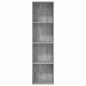 Preview: Bücherregal Grau Sonoma 40x30x152 cm Holzwerkstoff