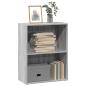 Preview: ARDEBO.de - B?cherregal Grau Sonoma 60x30x77 cm Holzwerkstoff