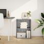 Preview: B?cherregal Grau Sonoma 60x30x77 cm Holzwerkstoff