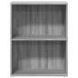 Preview: B?cherregal Grau Sonoma 60x30x77 cm Holzwerkstoff