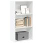Preview: ARDEBO.de - B?cherregal Wei? 60x30x114 cm Holzwerkstoff