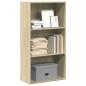 Preview: ARDEBO.de - Bücherregal Sonoma-Eiche 60x30x114 cm Holzwerkstoff