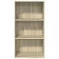 Preview: Bücherregal Sonoma-Eiche 60x30x114 cm Holzwerkstoff