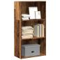 Preview: ARDEBO.de - Bücherregal Altholz-Optik 60x30x114 cm Holzwerkstoff