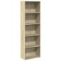 Preview: Bücherregal Sonoma-Eiche 60x30x189 cm Holzwerkstoff