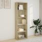 Preview: Bücherregal Sonoma-Eiche 60x30x189 cm Holzwerkstoff