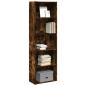 Preview: ARDEBO.de - Bücherregal Räuchereiche 60x30x189 cm Holzwerkstoff