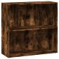 Preview: Bücherregal Räuchereiche 80x30x77 cm Holzwerkstoff