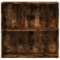 Preview: Bücherregal Räuchereiche 80x30x77 cm Holzwerkstoff